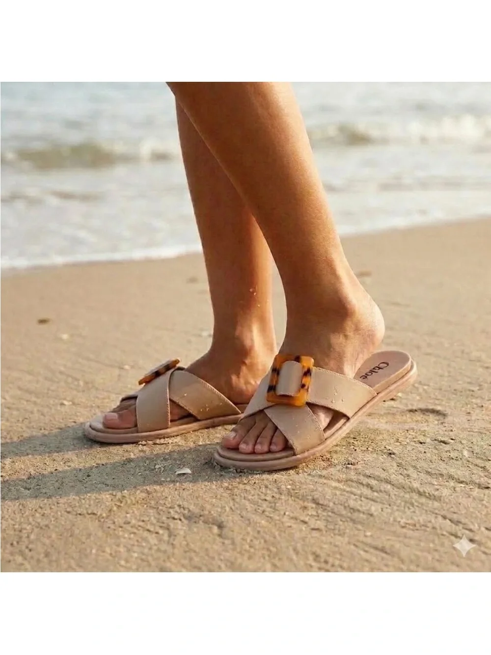 Olukai | La’i Slide Sandal in Taupe 11